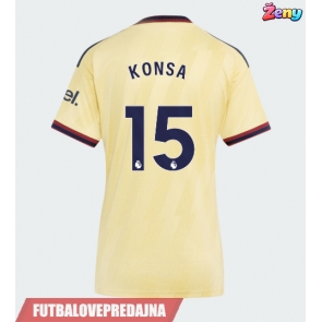 Lacne Ženy Futbalové dres Arsenal Ezri Konsa #15 2026-27 Krátky Rukáv - Tretina